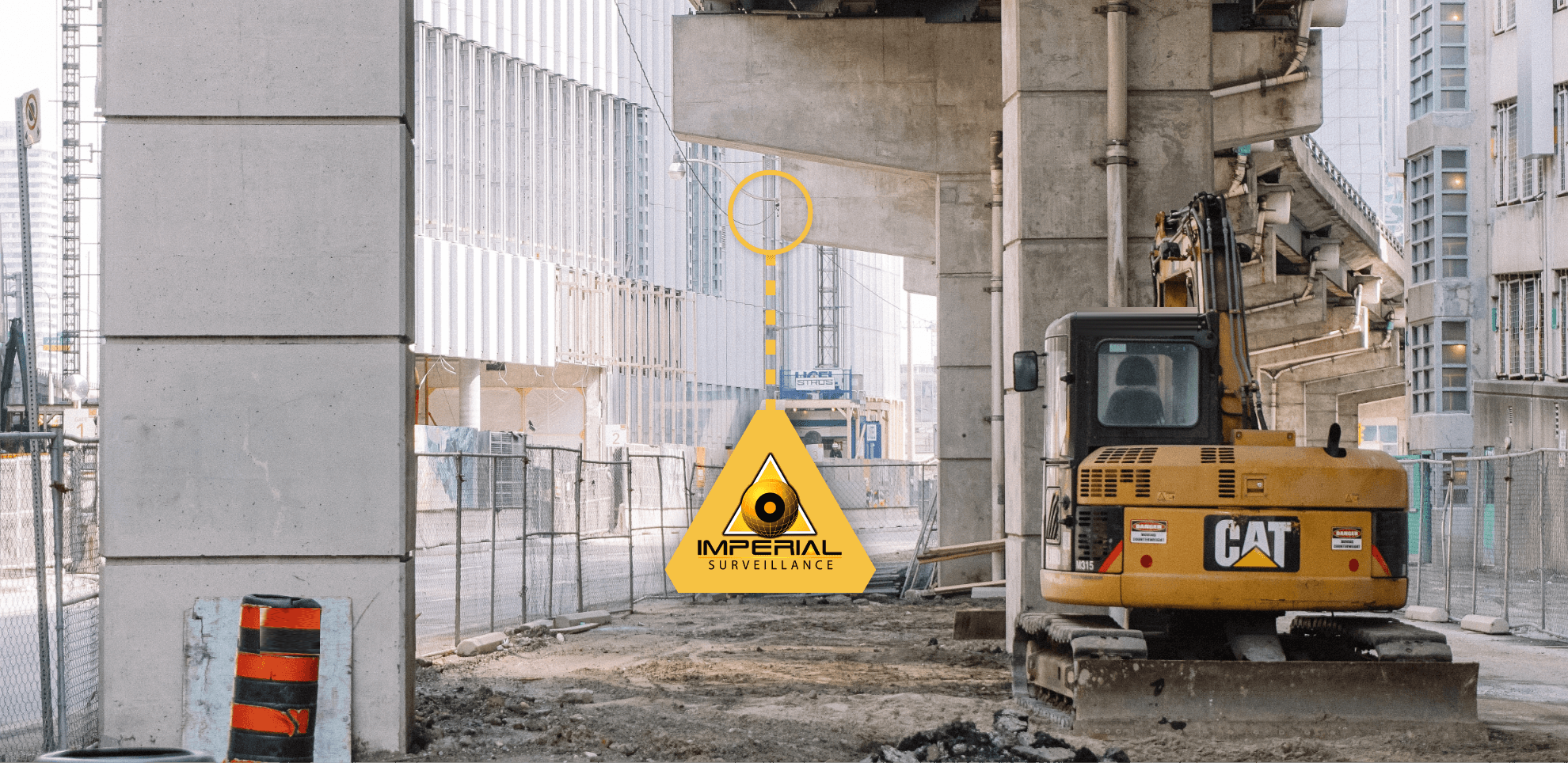 Imperial Surveillance integrating security systems on a commercial construction site