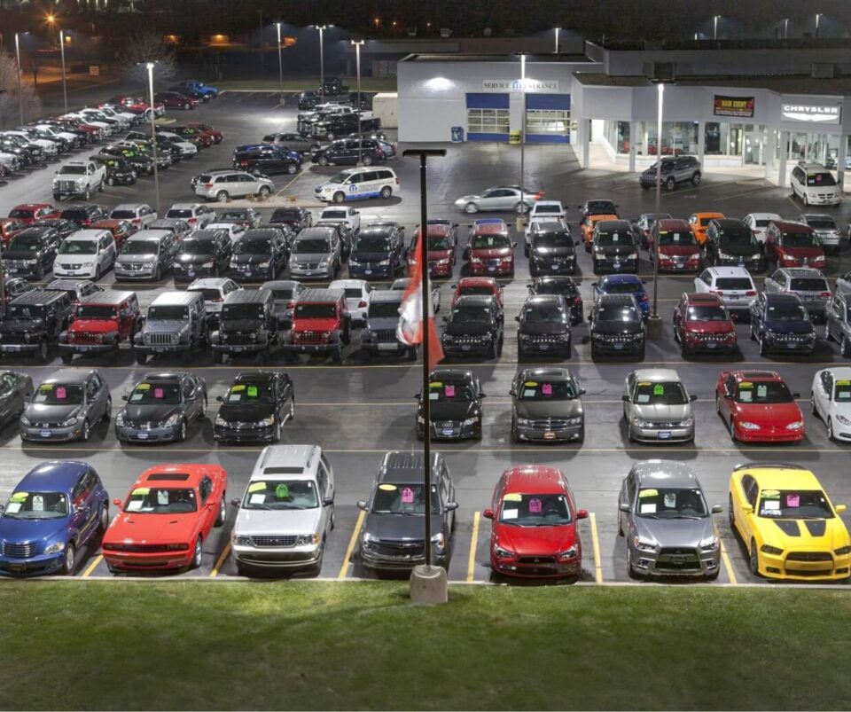 Car Dealership Parking Lot